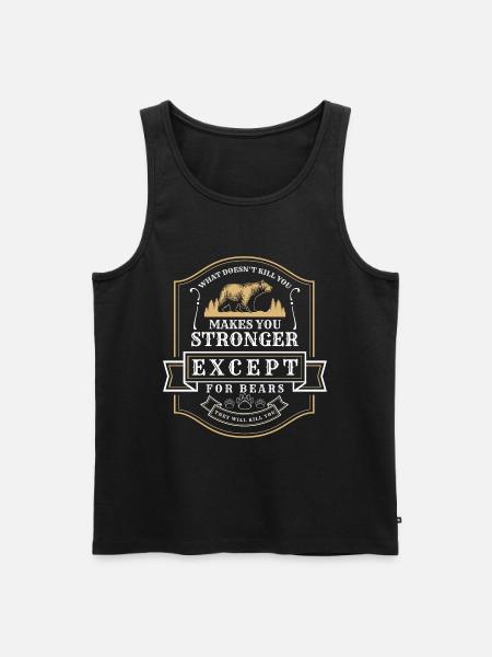 Wild Strength Berlin - Débardeur bio Premium Homme - noir