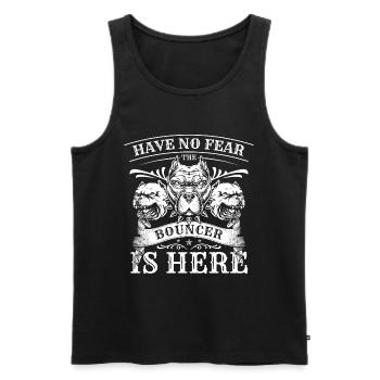 Security Breit - Männer Premium Bio Tank Top - Schwarz - Vorne - AI Model Male 178 light (178cm)