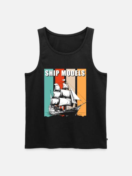Ship Hobby Sailboat Rc Ship - Men's Premium Organic Tank Top - black
