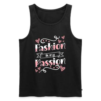 Shopping Fashionable Fashion Queen Trendsetter - Men's Premium Organic Tank Top - black - Front - AI Model Male 178 light (178cm)