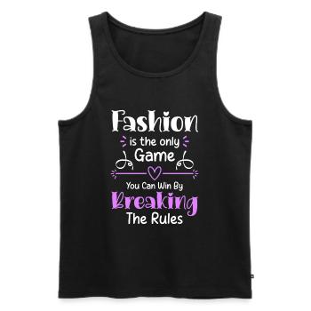 Fashion Lovers Shopping Runway - Men's Premium Organic Tank Top - black - Front - AI Model Male 178 light (178cm)