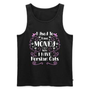 Cat House Tiger Cat Mom - Men's Premium Organic Tank Top - black - Front - AI Model Male 178 light (178cm)