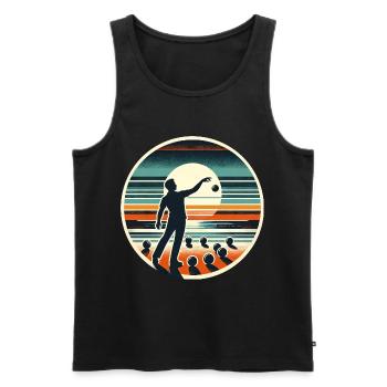 Boule Petanque - Men's Premium Organic Tank Top - black - Front - Michal (187cm)