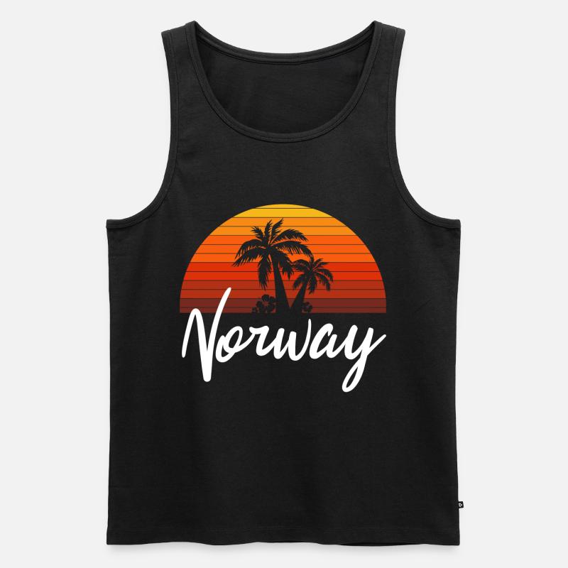 norway - Männer Premium Bio Tank Top - Schwarz