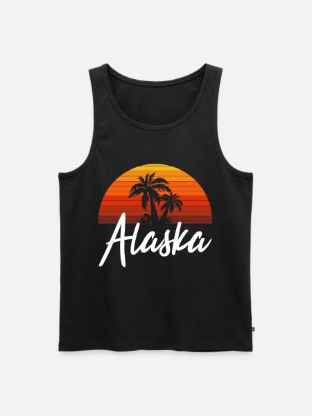 alaska - Männer Premium Bio Tank Top - Schwarz