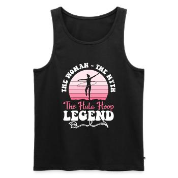 Hullern Sport Abnehmen Hobby - Männer Premium Bio Tank Top - Schwarz - Vorne - AI Model Male 178 light (178cm)