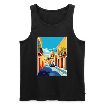 Jerez De La Frontera Spanien Vintage Reiseplakat - Männer Premium Bio Tank Top - Schwarz - Vorne - Michal (187cm)