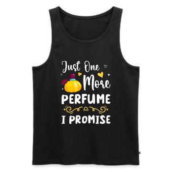 Parfum Duftnote Duftspray Sammler - Männer Premium Bio Tank Top - Schwarz - Vorne - AI Model Male 178 light (178cm)