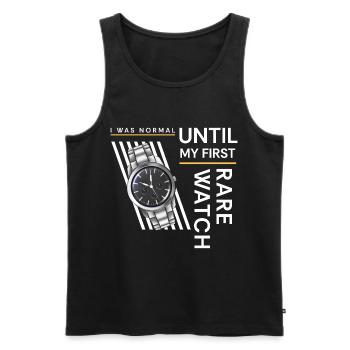 Uhrenliebhaber Zeit Luxusuhr Schweizer - Männer Premium Bio Tank Top - Schwarz - Vorne - AI Model Male 178 light (178cm)