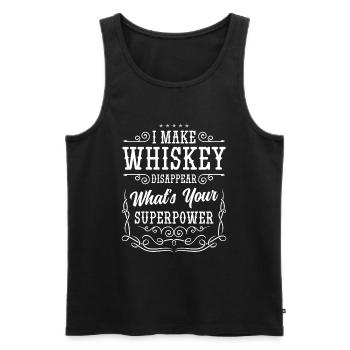 Bouteille d’alcool Men Delicious - Débardeur bio Premium Homme - noir - Devant - Michal (187cm)