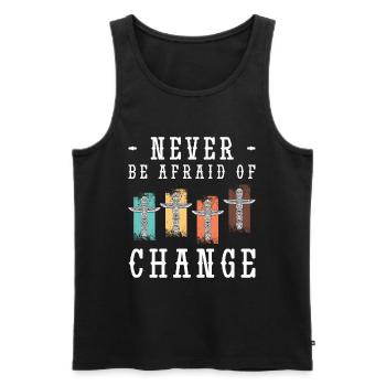 Traum Mystisch Motivation Esoterik - Männer Premium Bio Tank Top - Schwarz - Vorne - Michal (187cm)
