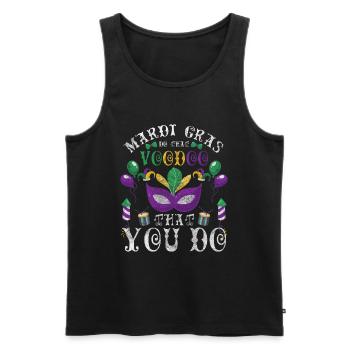 Carnival Mask Colorful Fun - Men's Premium Organic Tank Top - black - Front - AI Model Male 178 light (178cm)