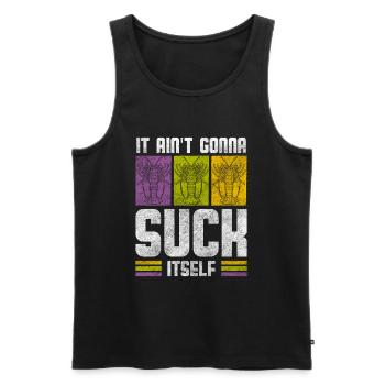 Carnival Celebration Jesters Event - Men's Premium Organic Tank Top - black - Front - AI Model Male 178 light (178cm)