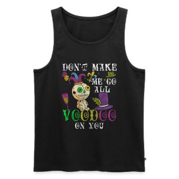 Parade Street Festival Carnival Beads - Men's Premium Organic Tank Top - black - Front - AI Model Male 178 light (178cm)