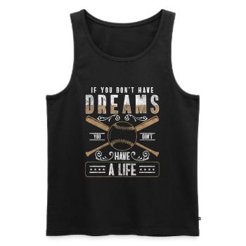 Sports Ball Ball Sports Pitching - Débardeur bio Premium Homme - noir - Devant - Michal (187cm)