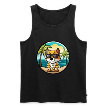 Xiasi Dog Breed Cartoon Sunglasses Beach - Men's Premium Organic Tank Top - black - Front - Michal (187cm)
