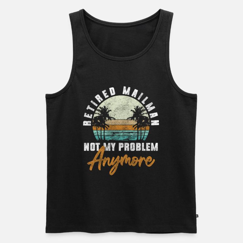 Postbote Briefbote Express - Männer Premium Bio Tank Top - Schwarz