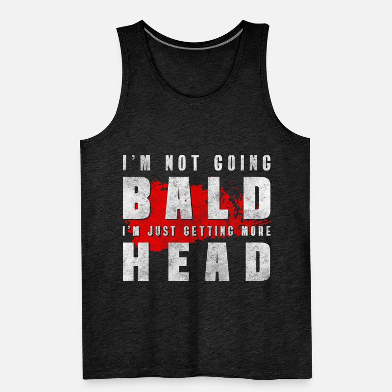 Glatze Mann Bart Haar Männer Premium Bio Tank Top