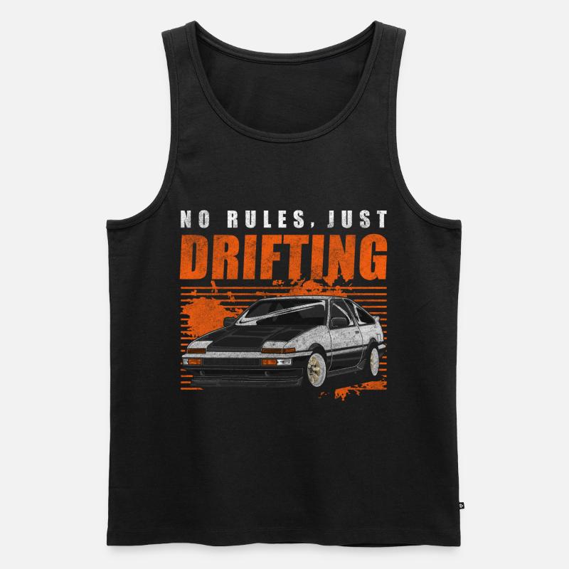 Drifting Rennen - Männer Premium Bio Tank Top - Schwarz