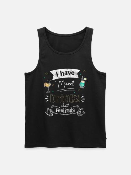 Bartender Beer Drinker Gin - Men's Premium Organic Tank Top - black