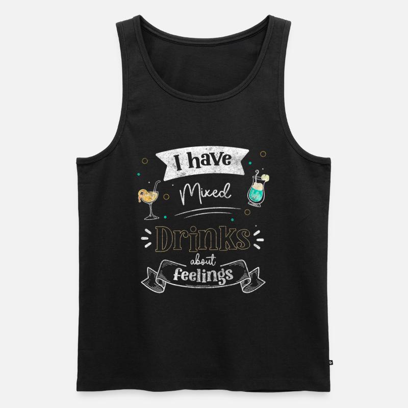 Bartender Beer Drinker Gin - Men's Premium Organic Tank Top - black