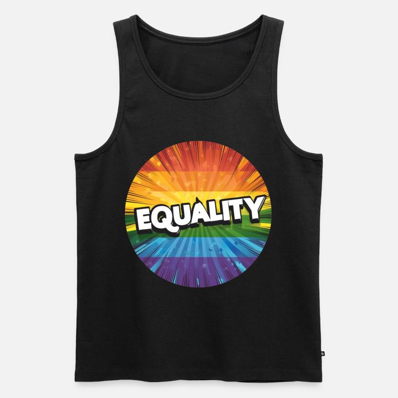 LGBTQ Equality - Männer Premium Bio Tank Top - Schwarz