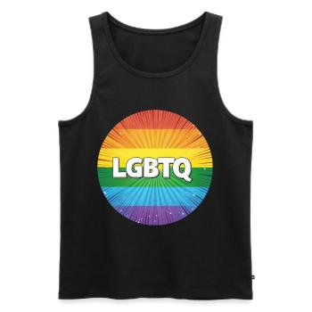 LGBTQ - Débardeur bio Premium Homme - noir - Devant - Michal (187cm)