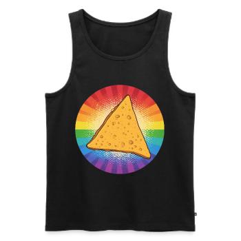 LGBTQ Nacho - Débardeur bio Premium Homme - noir - Devant - AI Model Male 178 light (178cm)