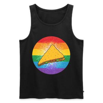 LGBTQ Nacho - Men's Premium Organic Tank Top - black - Front - AI Model Male 178 light (178cm)
