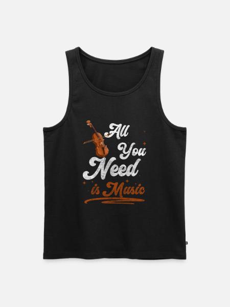 Musiker Trinkgeld Bühne - Männer Premium Bio Tank Top - Schwarz