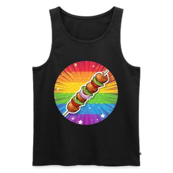 LGBTQ Kebab - Männer Premium Bio Tank Top - Schwarz - Vorne - Michal (187cm)