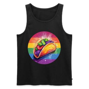 LGBTQ Taco - Débardeur bio Premium Homme - noir - Devant - Michal (187cm)