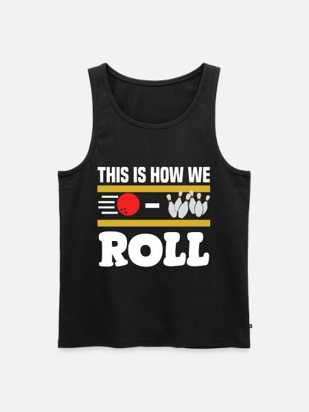 bowling - Men's Premium Organic Tank Top - black
