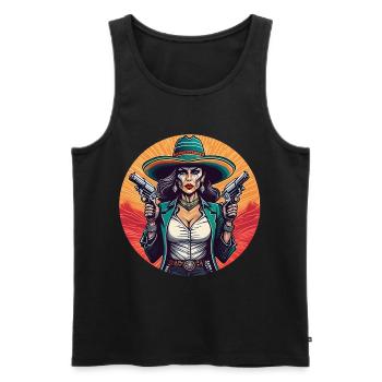 5 de Mayo Party Drinko de Mayo Bandita - Men's Premium Organic Tank Top - black - Front - Michal (187cm)