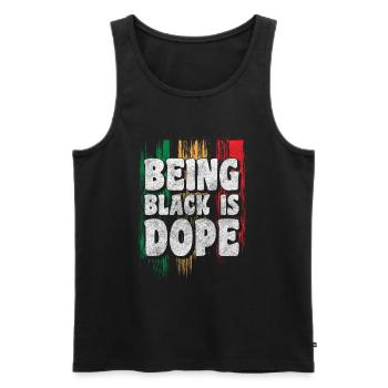 Culture Nature Animal Welfare Elephant - Men's Premium Organic Tank Top - black - Front - Michal (187cm)