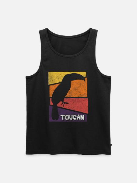Toucan Jungle Rainforest Rare - Men's Premium Organic Tank Top - black
