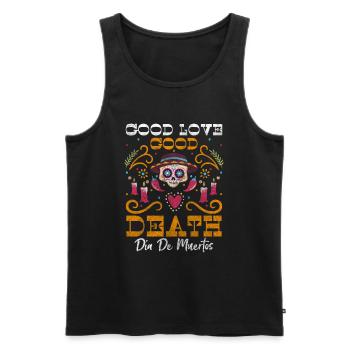 Holiday Death October Remembrance - Men's Premium Organic Tank Top - black - Front - AI Model Male 178 light (178cm)