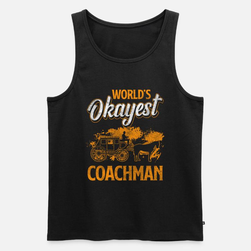 Fuhrmann Ziel Kutschieren - Männer Premium Bio Tank Top - Schwarz