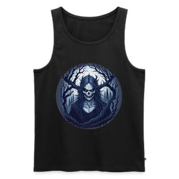 Gruseliges Halloween-partykostüm Waldhexe - Männer Premium Bio Tank Top - Schwarz - Vorne - AI Model Male 178 light (178cm)