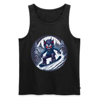Gruseliges Halloween Party Kostüm Werwolf - Men's Premium Organic Tank Top - black - Front - AI Model Male 178 light (178cm)