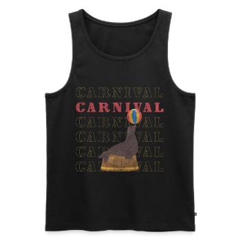 Circus ring fun - Men's Premium Organic Tank Top - black - Front - AI Model Male 178 light (178cm)