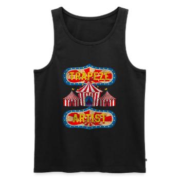 Circus Tent Circus Show Idiots - Men's Premium Organic Tank Top - black - Front - AI Model Male 178 light (178cm)