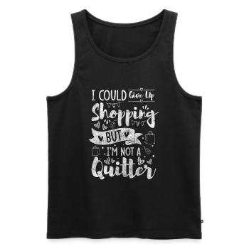 Shopping Money Seeking Shopping Mall - Men's Premium Organic Tank Top - black - Front - Michal (187cm)