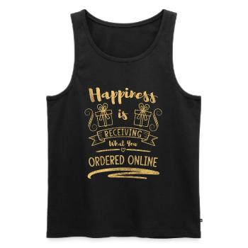 Shopping Shop Girlfriend Queen - Men's Premium Organic Tank Top - black - Front - AI Model Male 178 light (178cm)