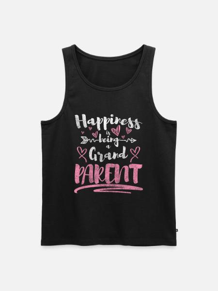 Oma Nachwuchs Liebe Großmutter - Männer Premium Bio Tank Top - Schwarz