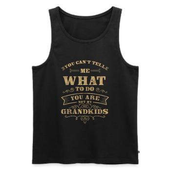 Großeltern Eltern Liebe Großmutter - Männer Premium Bio Tank Top - Schwarz - Vorne - AI Model Male 178 light (178cm)