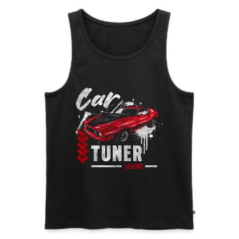 Tuning Mechanic Contest - Men's Premium Organic Tank Top - black - Front - AI Model Male 178 light (178cm)