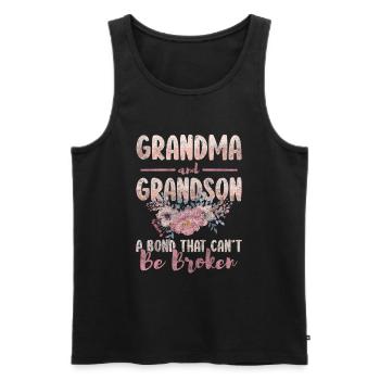 Grandparents Hotel Baby - Men's Premium Organic Tank Top - black - Front - Michal (187cm)