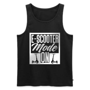E Scooter Scooter Electric Scooter - Men's Premium Organic Tank Top - black - Front - AI Model Male 178 light (178cm)
