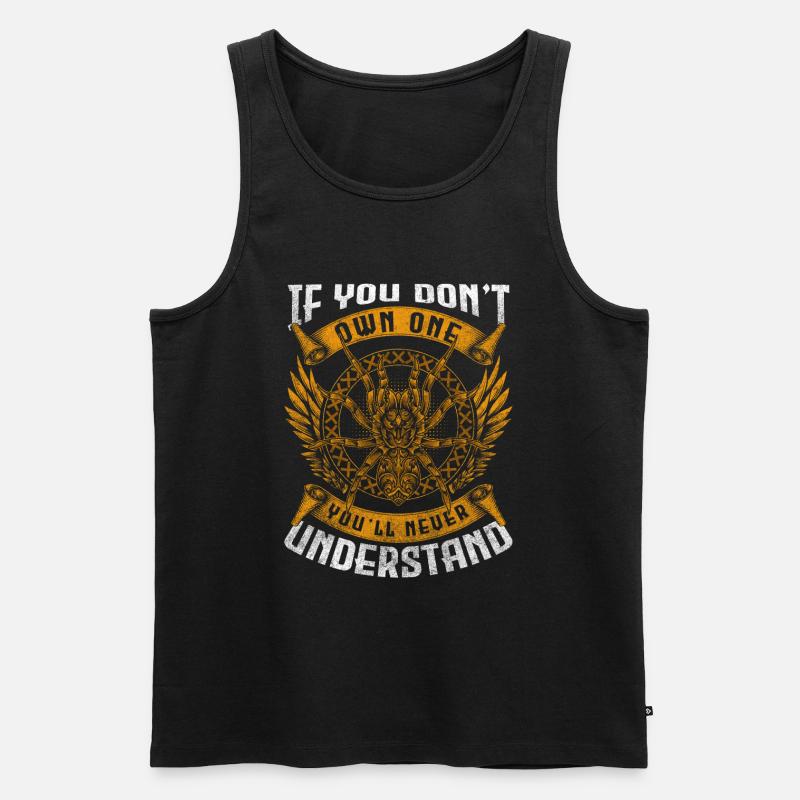 Spinnennetz Netz Terrarium - Männer Premium Bio Tank Top - Schwarz